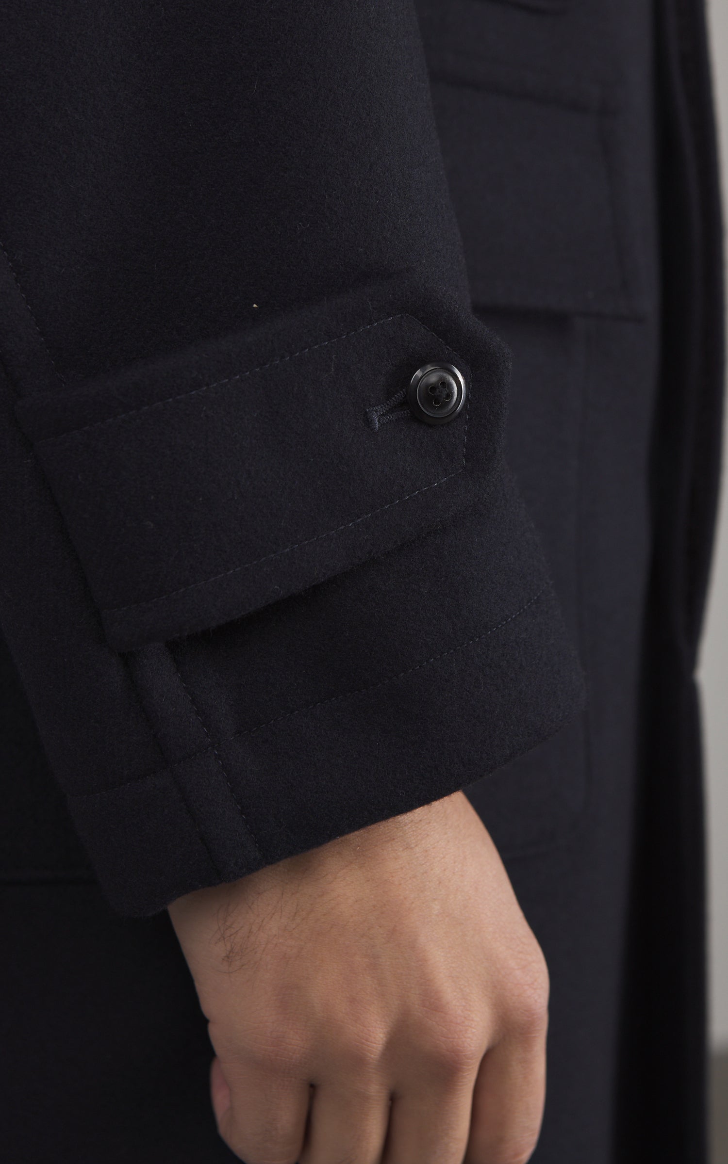 Kaptain Sunshine Traveller Coat Wool Top Navy