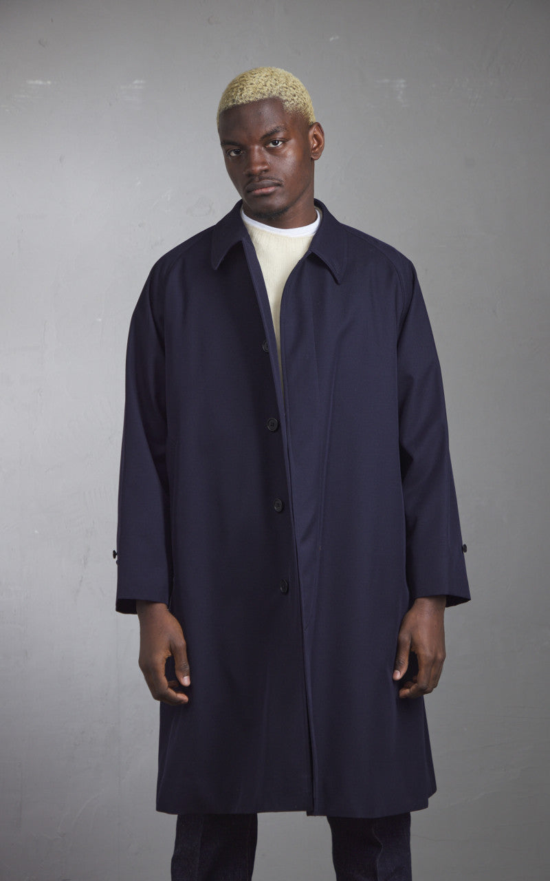 Kaptain Sunshine Walker Coat Wool Navy