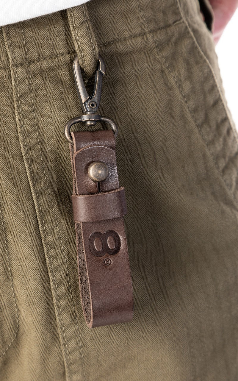 Butts and Shoulders Key Fob Brown
