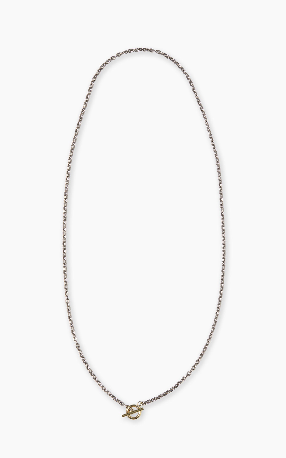 Kobashi Studio BRN800 Classic Brass Necklace Plated Silver