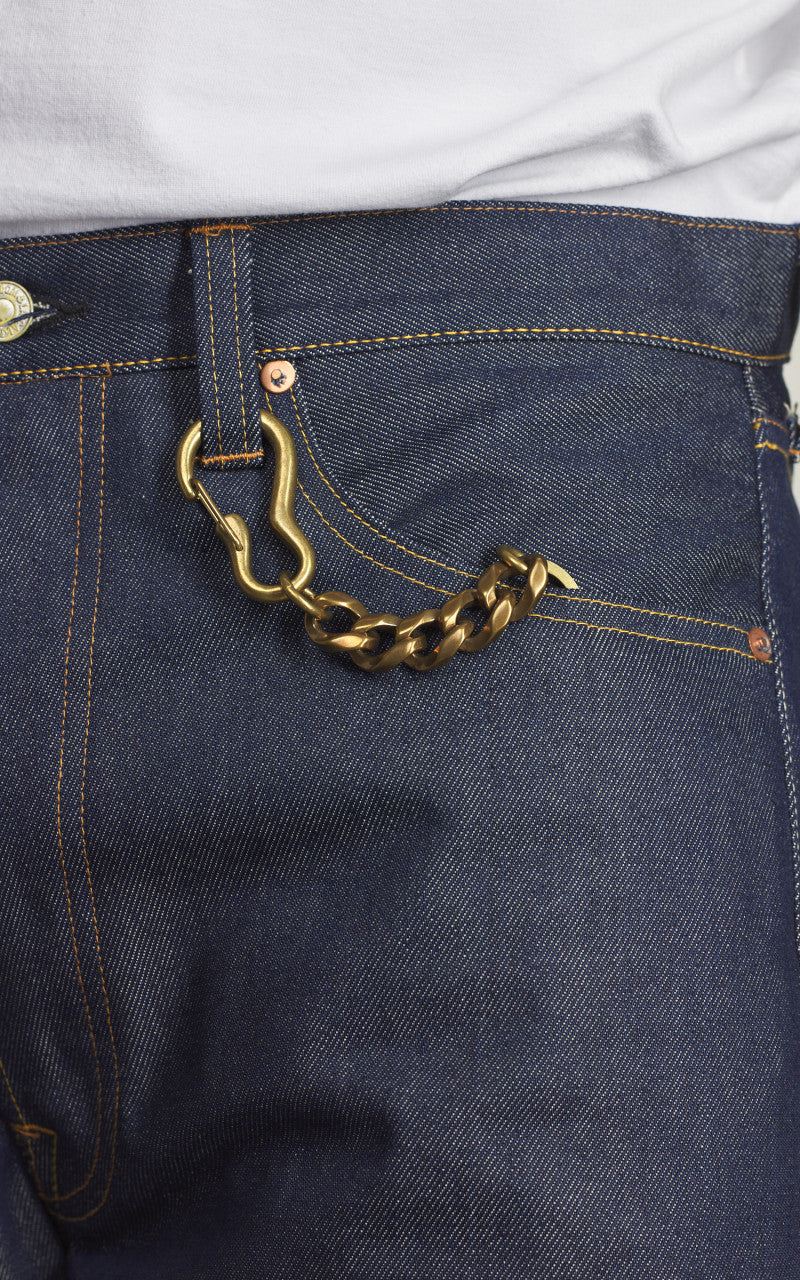 Kobashi Studio BR380GT Karabiner Key Chain Twist Brass