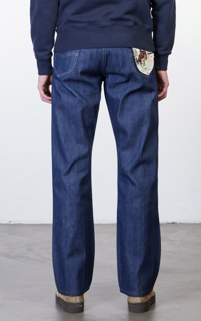 Lee 101 50s Rider Jeans Dry Selvage Natural Indigo 13oz