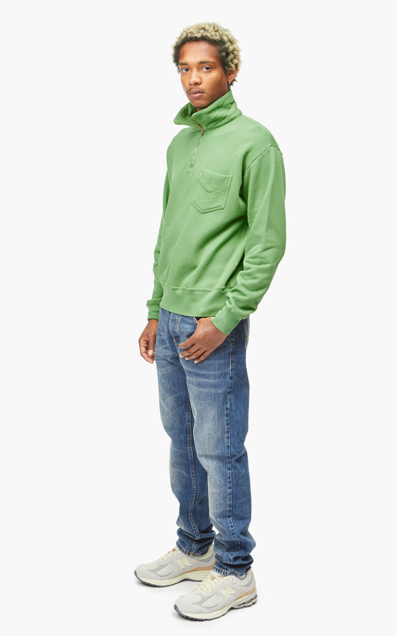 Lady White Co. Quarter Zip Sweatshirt Faded Green