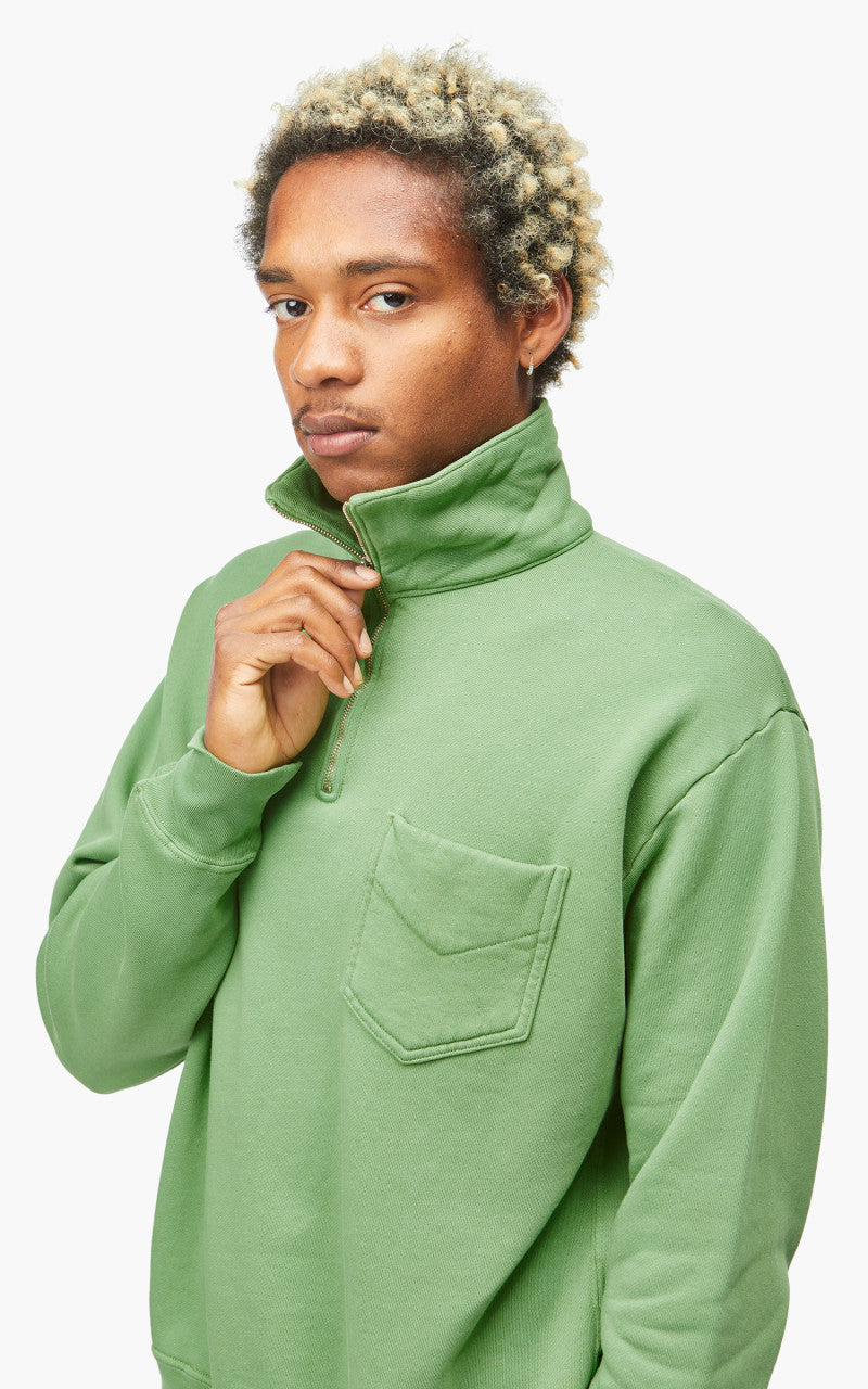 Lady White Co. Quarter Zip Sweatshirt Faded Green