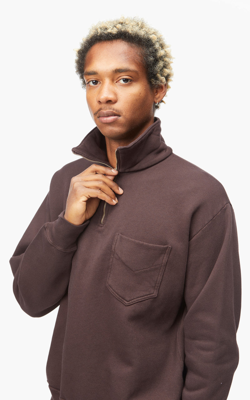 Lady White Co. Quarter Zip Sweatshirt Raisin