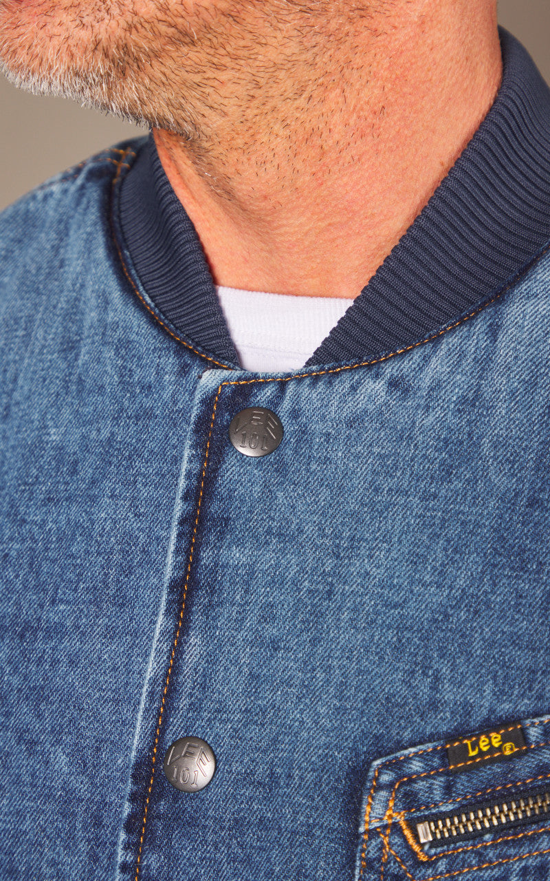 Lee 101 70s Lined Loco Jacket Selvedge Heated Summer