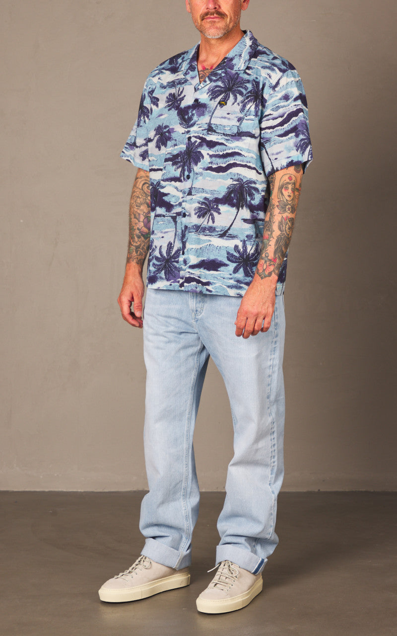 Lee 101 101 Camp Shirt Drama Blue