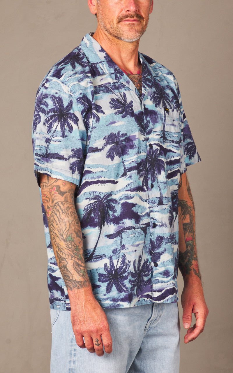 Lee 101 101 Camp Shirt Drama Blue