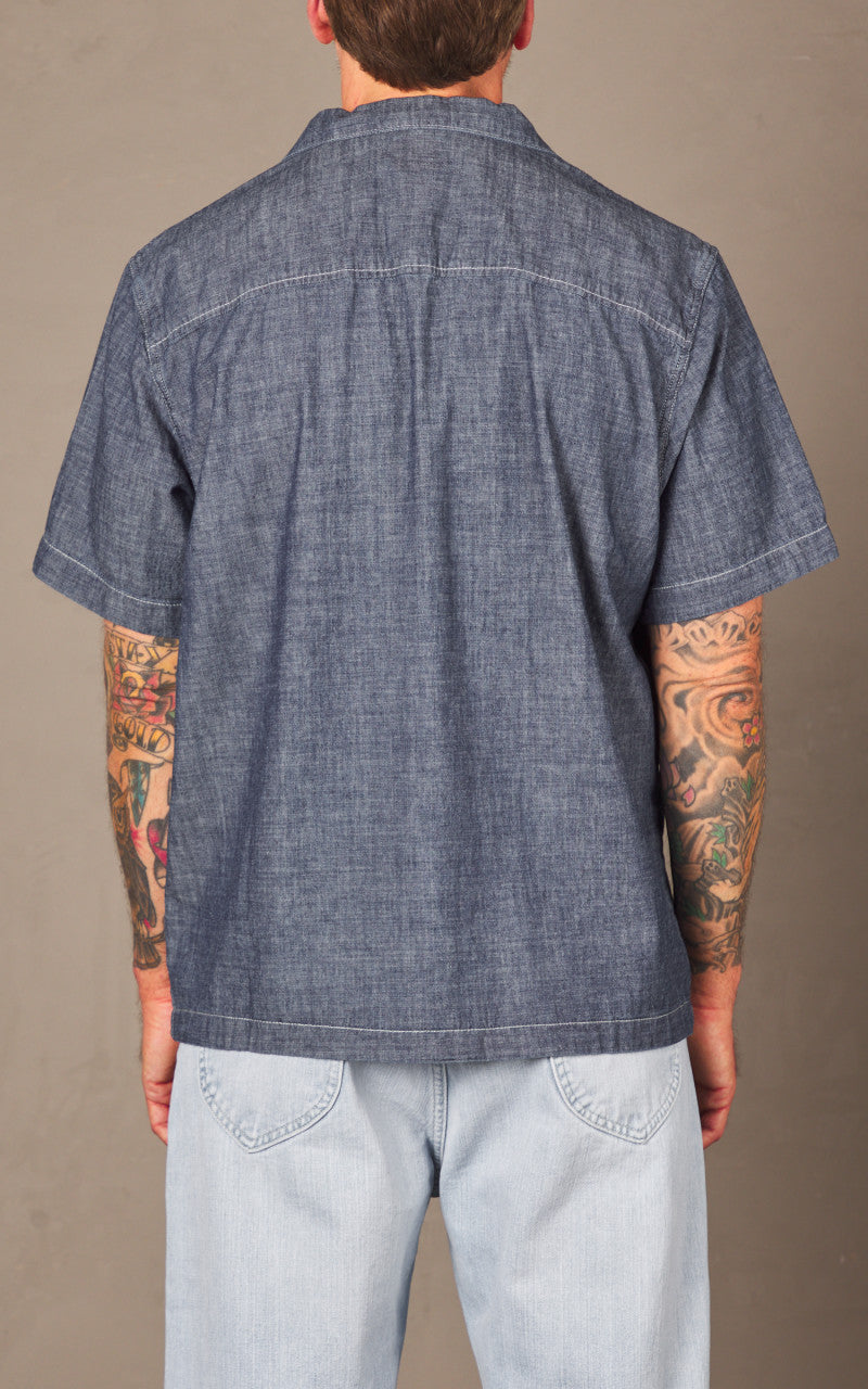 Lee 101 101 Camp Shirt Selvedge Mid Indigo