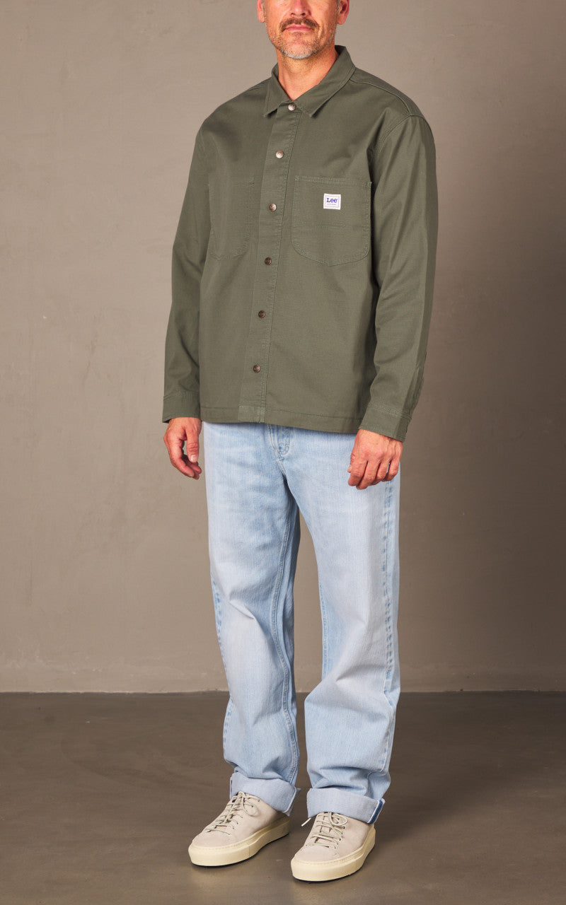 Lee Worker Overshirt Olive Grove