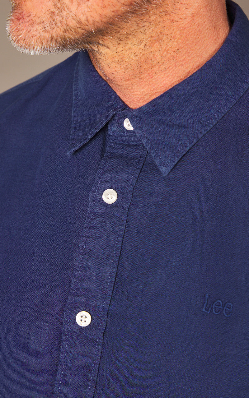 Lee Patch Shirt Medieval Blue