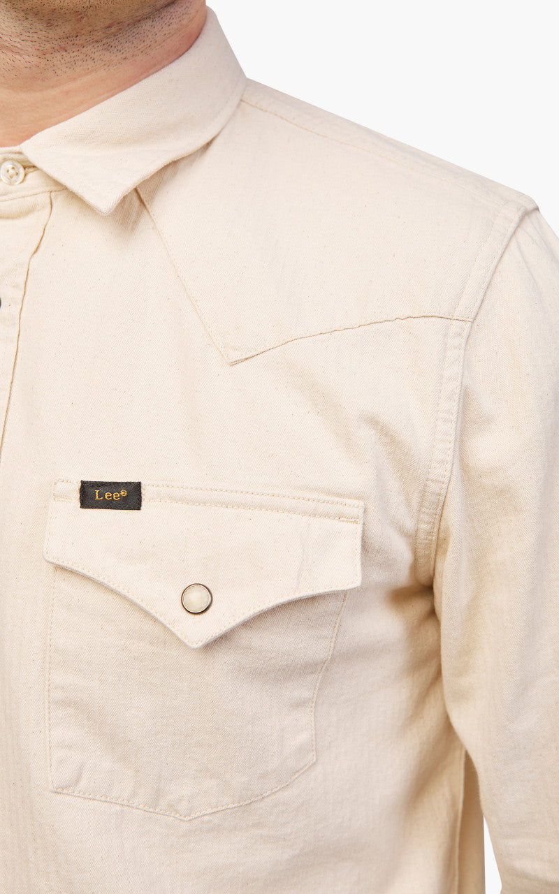 Lee Regular Western Shirt Ecru