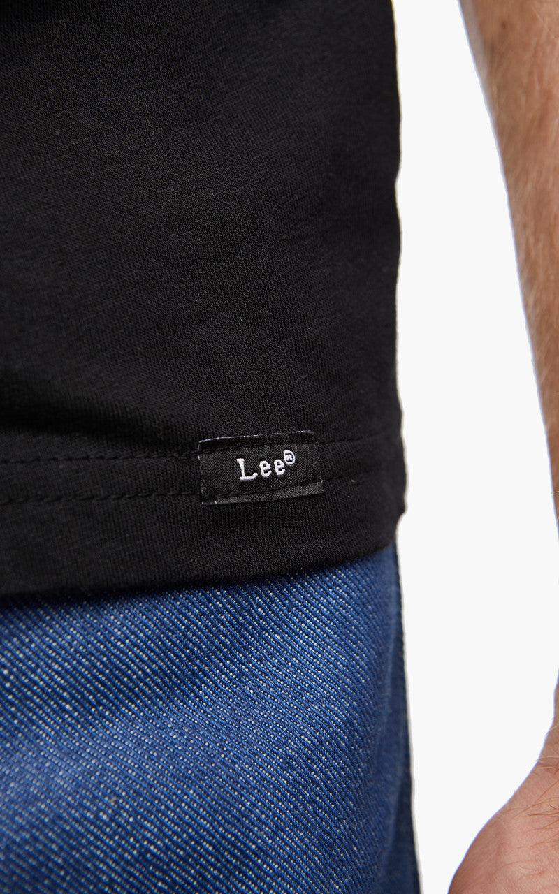 Lee Twin Pack Crew Tee Black & Black