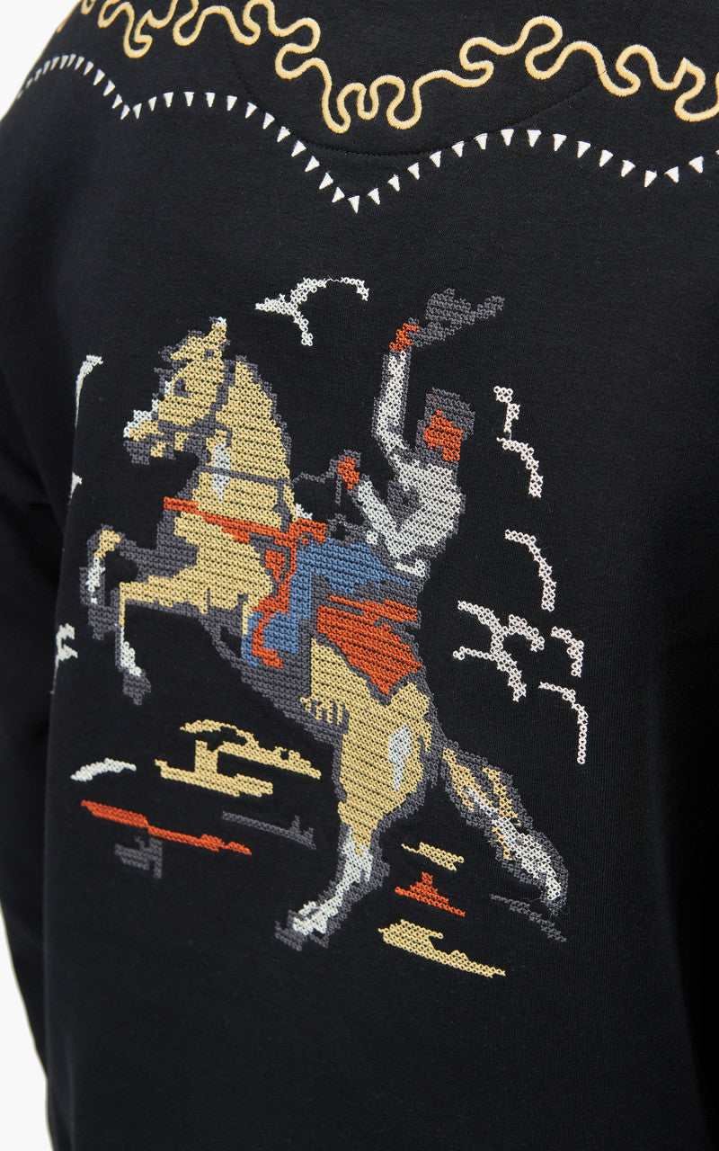 Lee x The Brooklyn Circus LS Fleece Crew Black