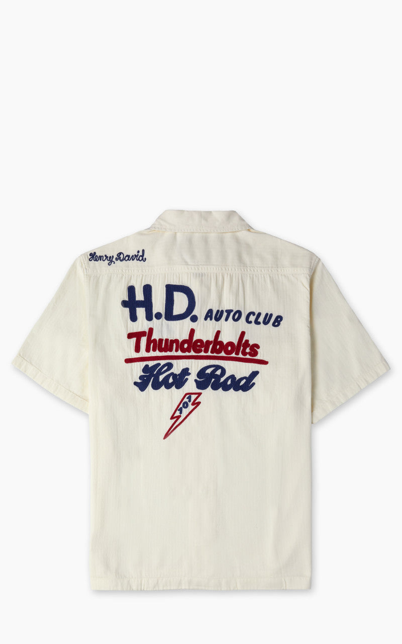 Lee 101 101 S/S Bowling Shirt Ecru