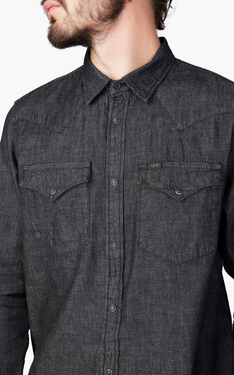 Lee Regular Western Shirt Washed Black