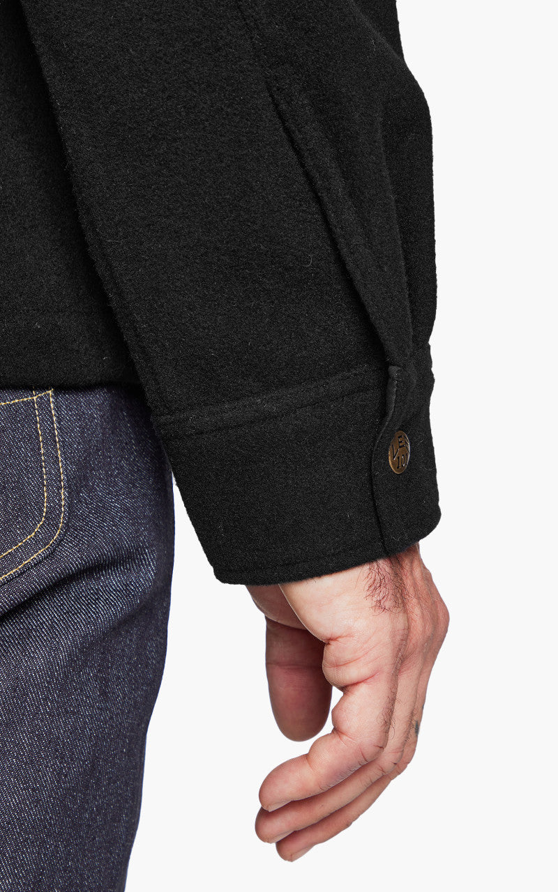 Lee 101 Wool Overshirt Washed Black