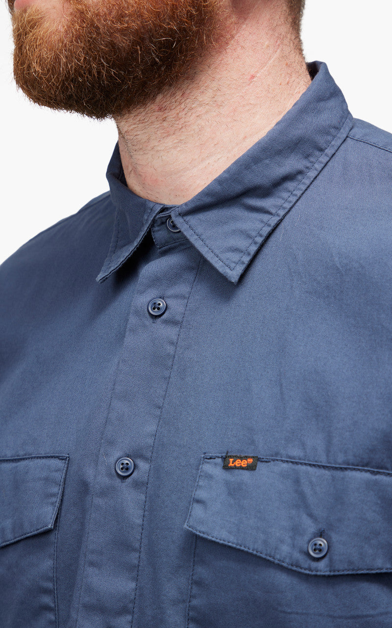 Lee Long Sleeve Chetopa Shirt Navy