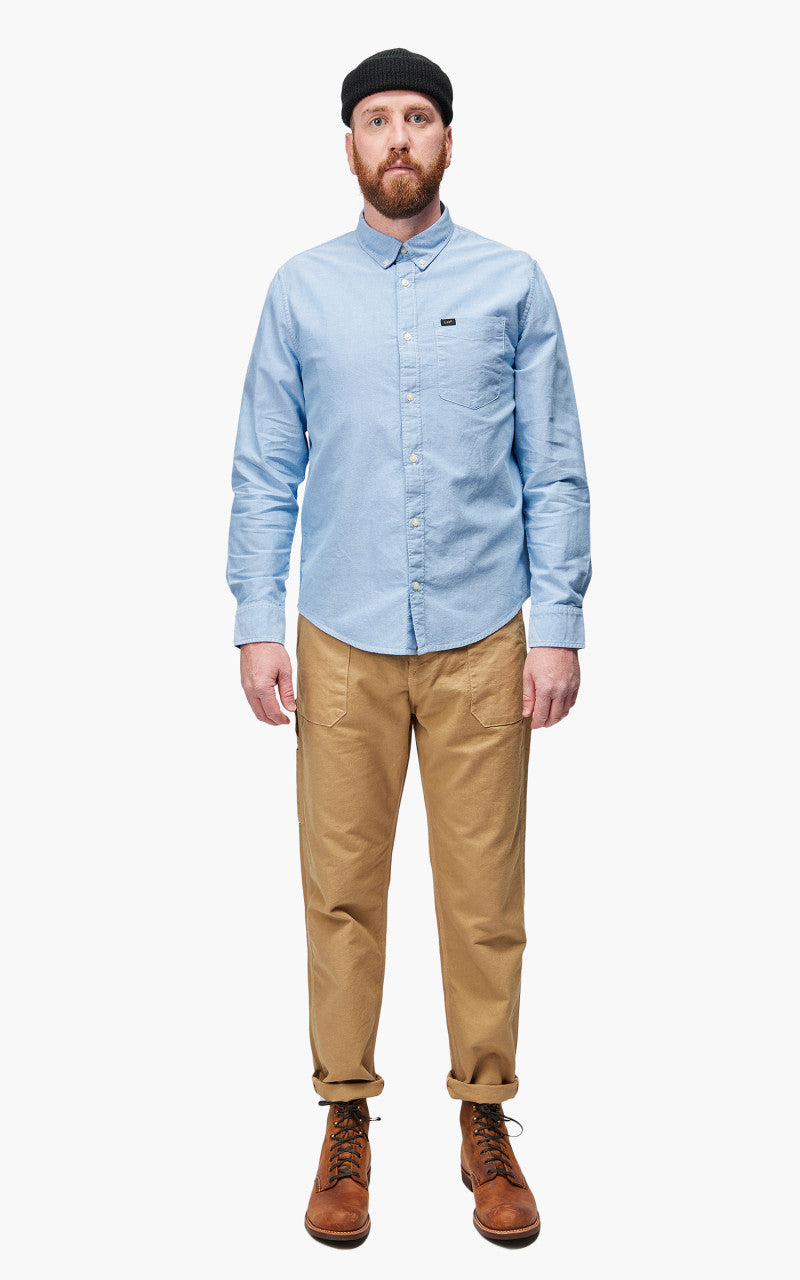 Lee Button Down Shirt Prep Blue