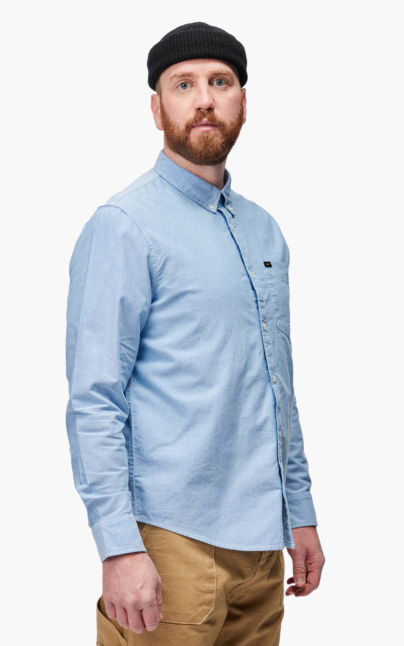 Lee Button Down Shirt Prep Blue
