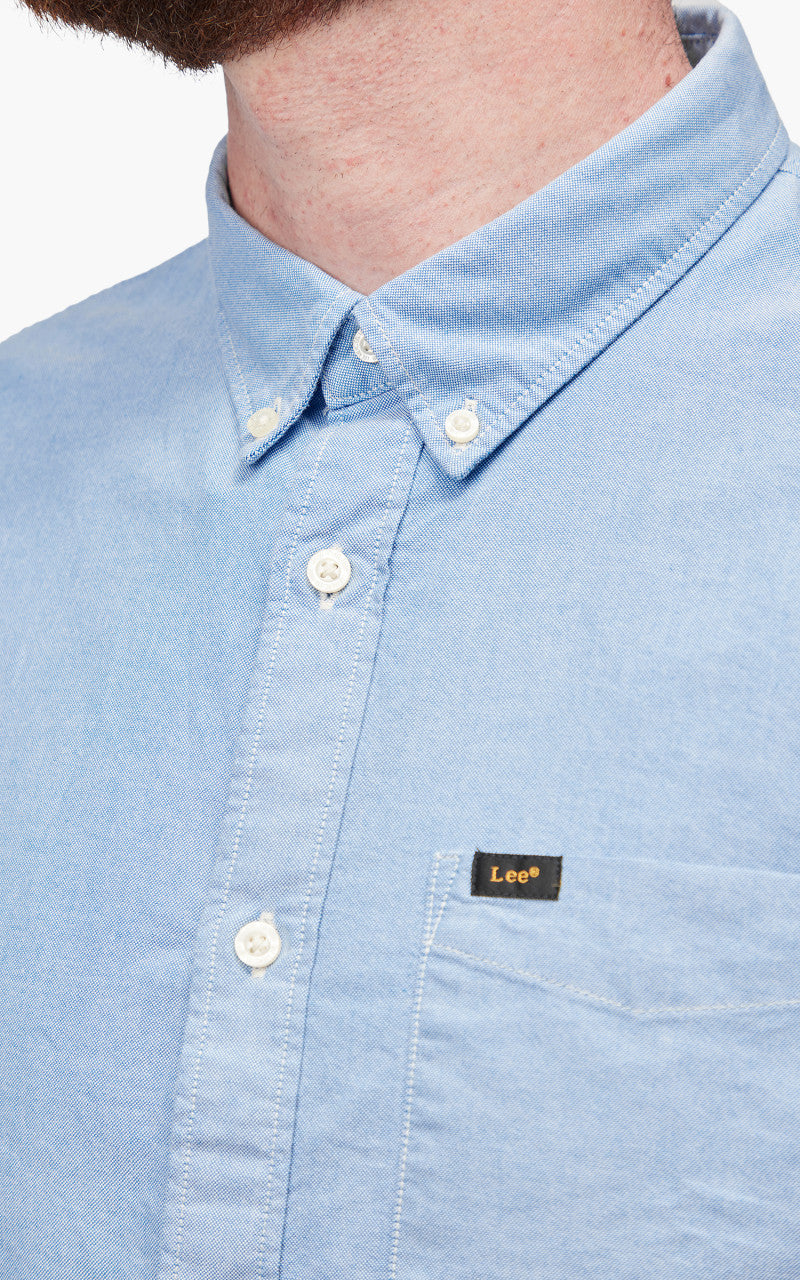 Lee Button Down Shirt Prep Blue