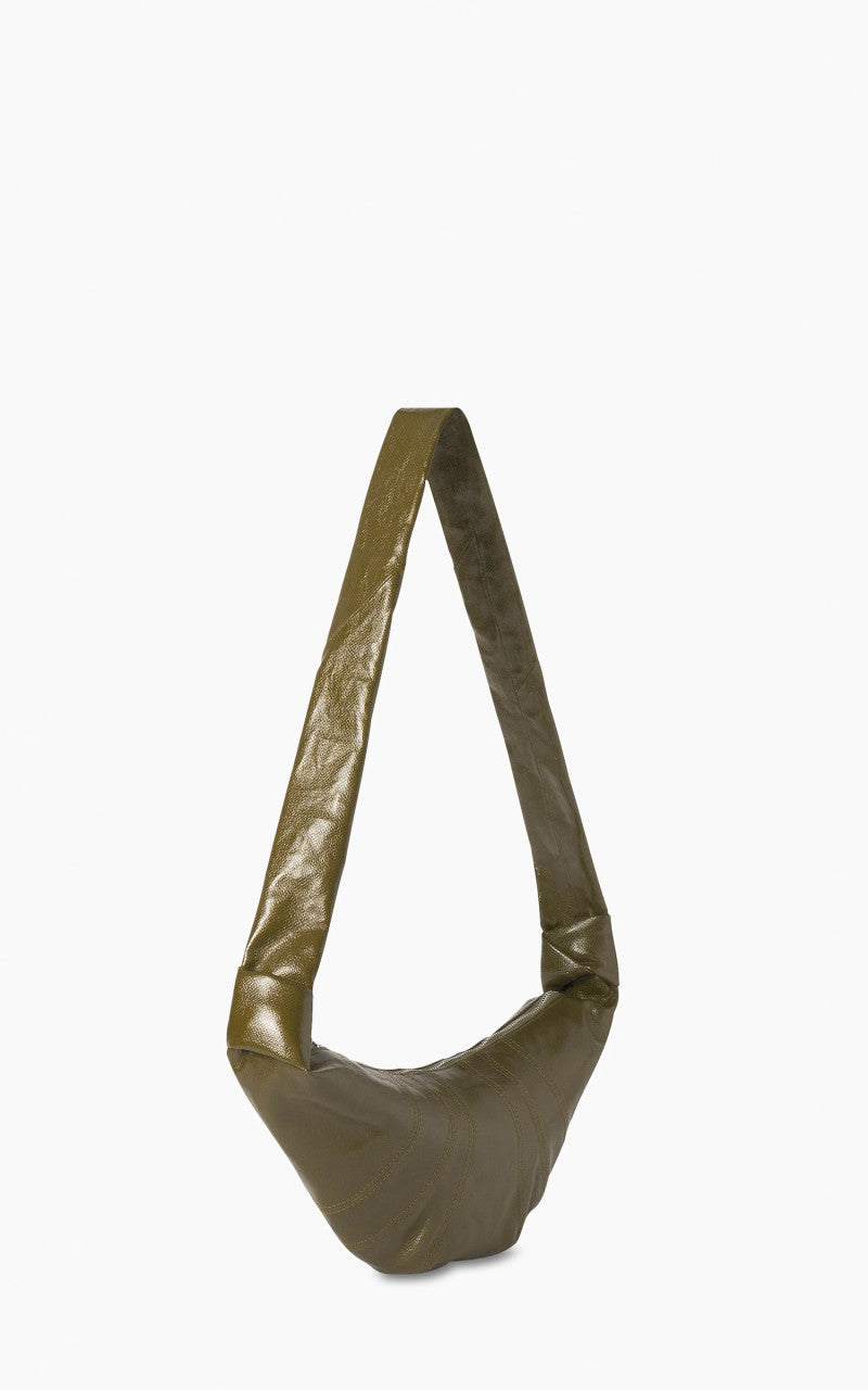 Lemaire Small Croissant Bag Coated Cotton Pistachio