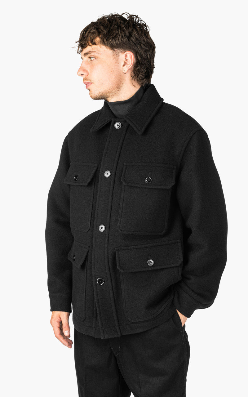 Lemaire Hunting Jacket Wool Black