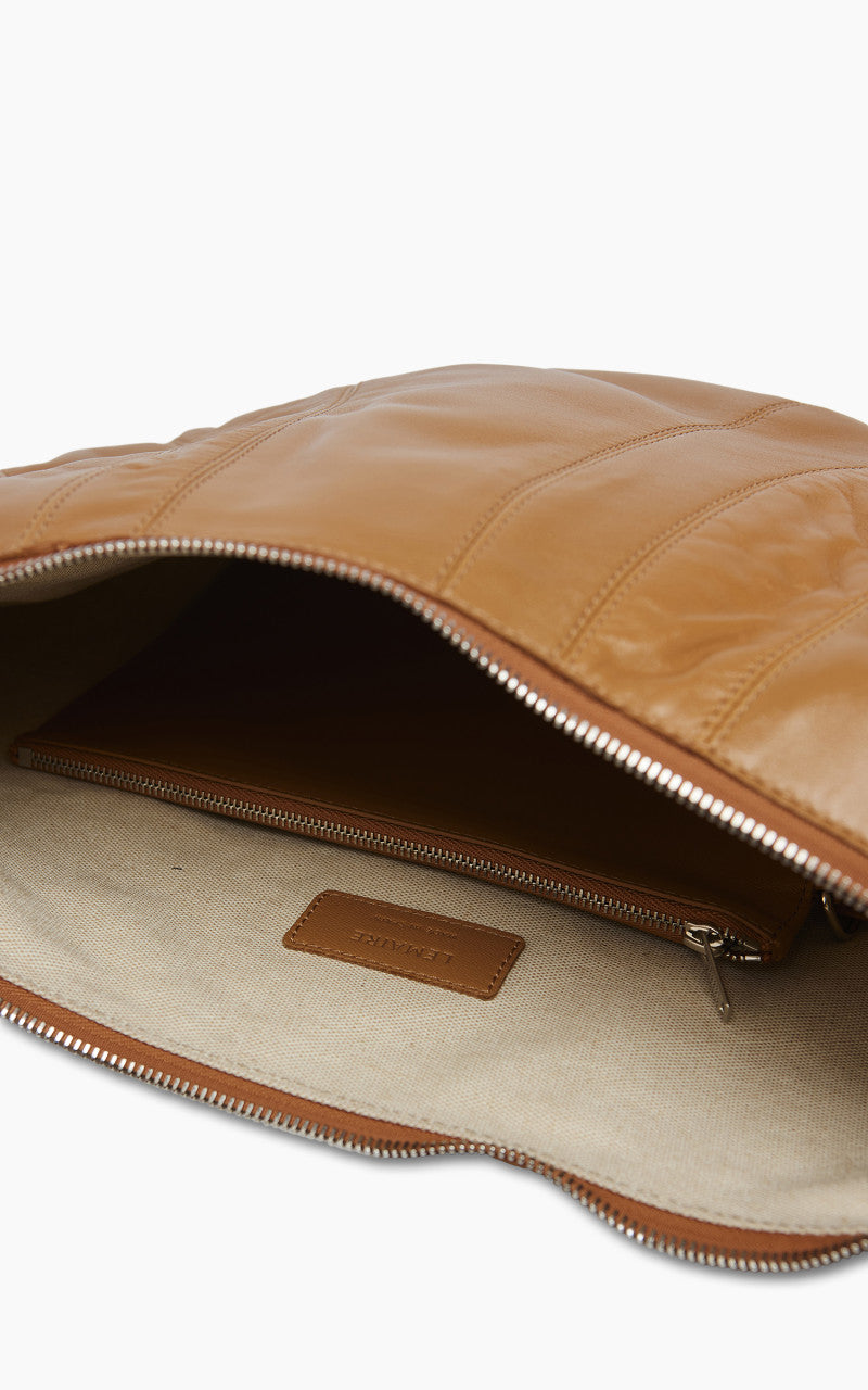 Lemaire Large Croissant Bag Nappa Leather Sugar Brown