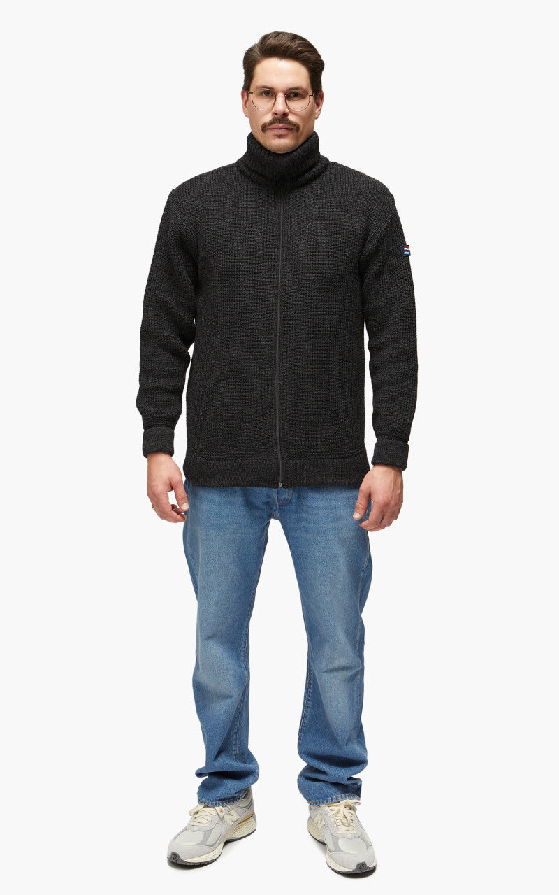 Leuchtfeuer-Strickwaren Admiral Knit Jacket Anthracite