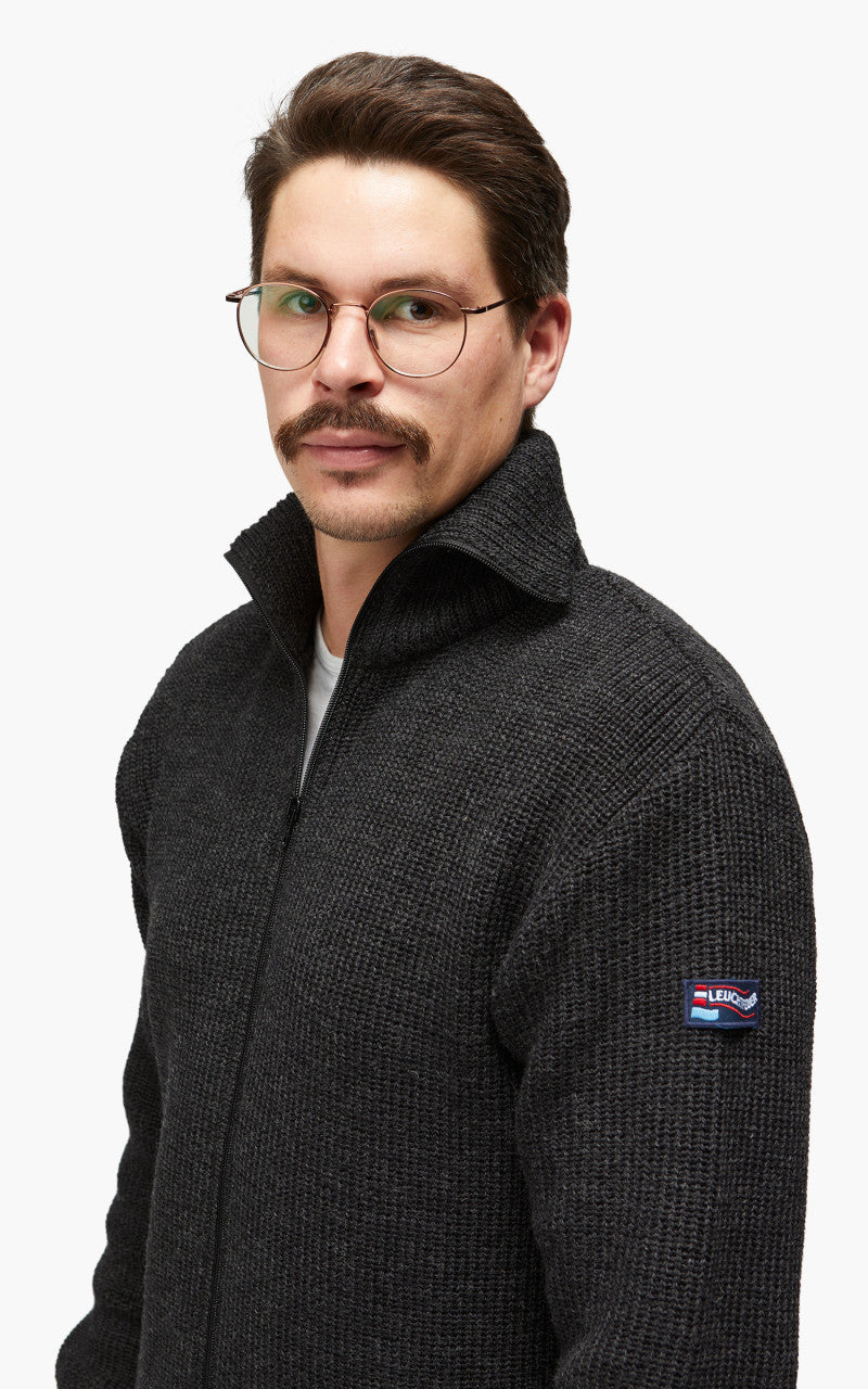 Leuchtfeuer-Strickwaren Admiral Knit Jacket Anthracite