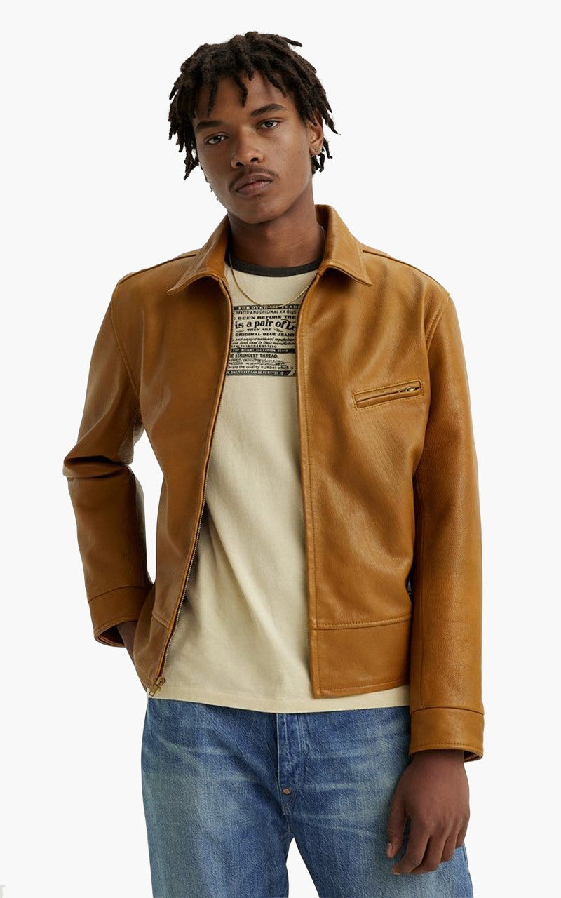 Levi's® Vintage Clothing 1940s Leather Coat Caramel