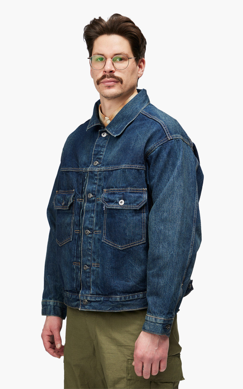 Levi's® Made & Crafted Oversized Type II Trucker Jacket Dark Rush