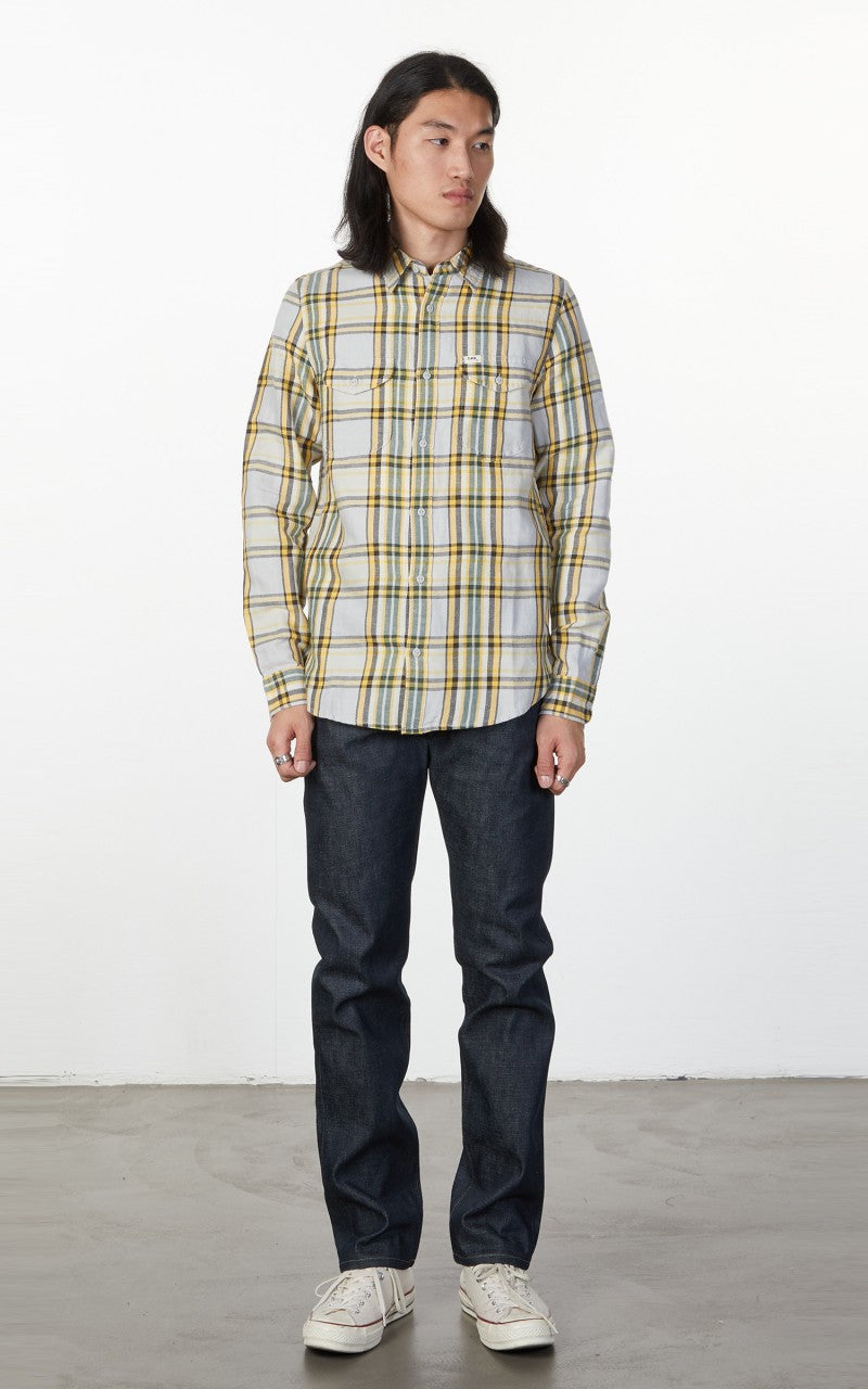 Lee Service Shirt Grey Violet Checked