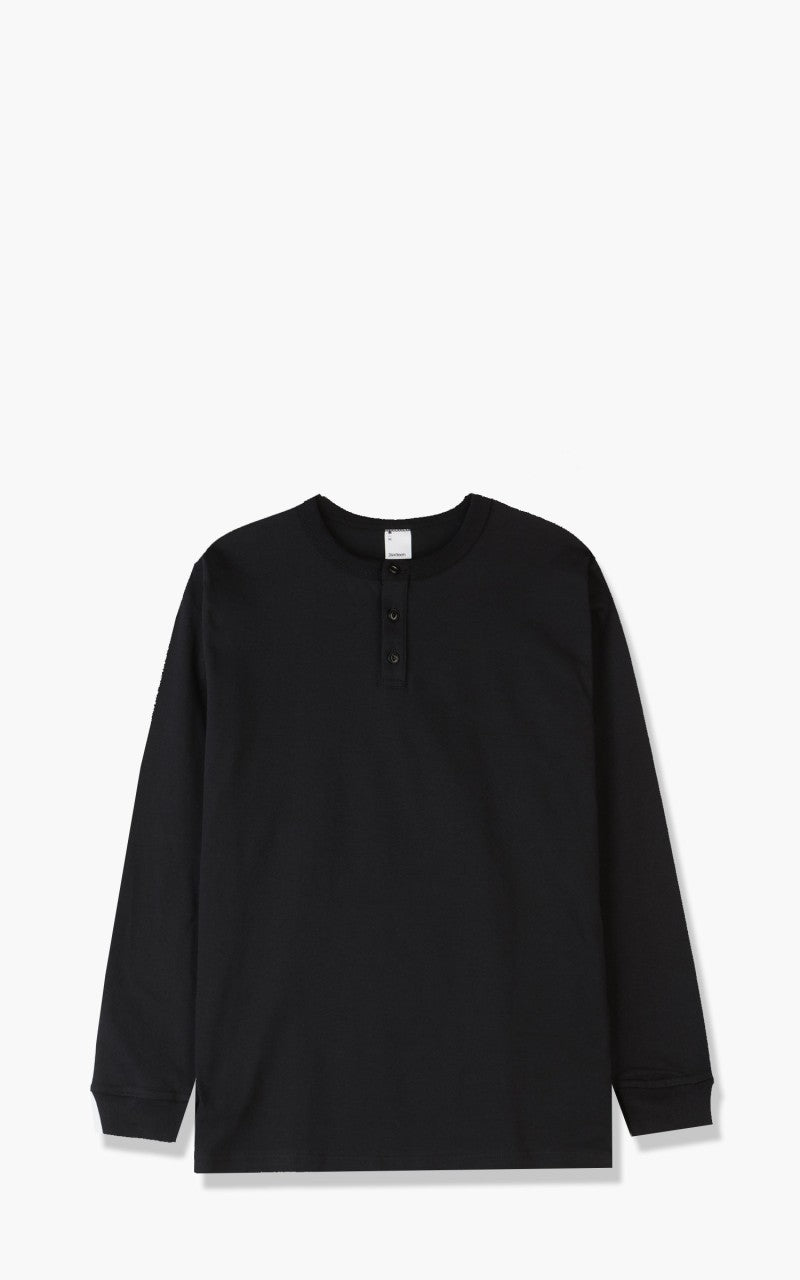 3sixteen Long Sleeve Henley Black