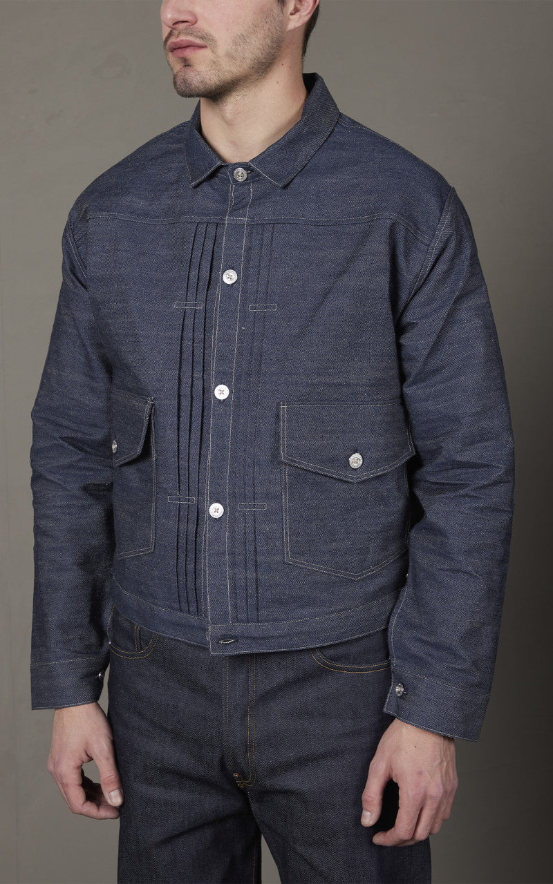 Levi's® Vintage Clothing 1879 Pleated Blouse Jacket Natural Indigo Rigid