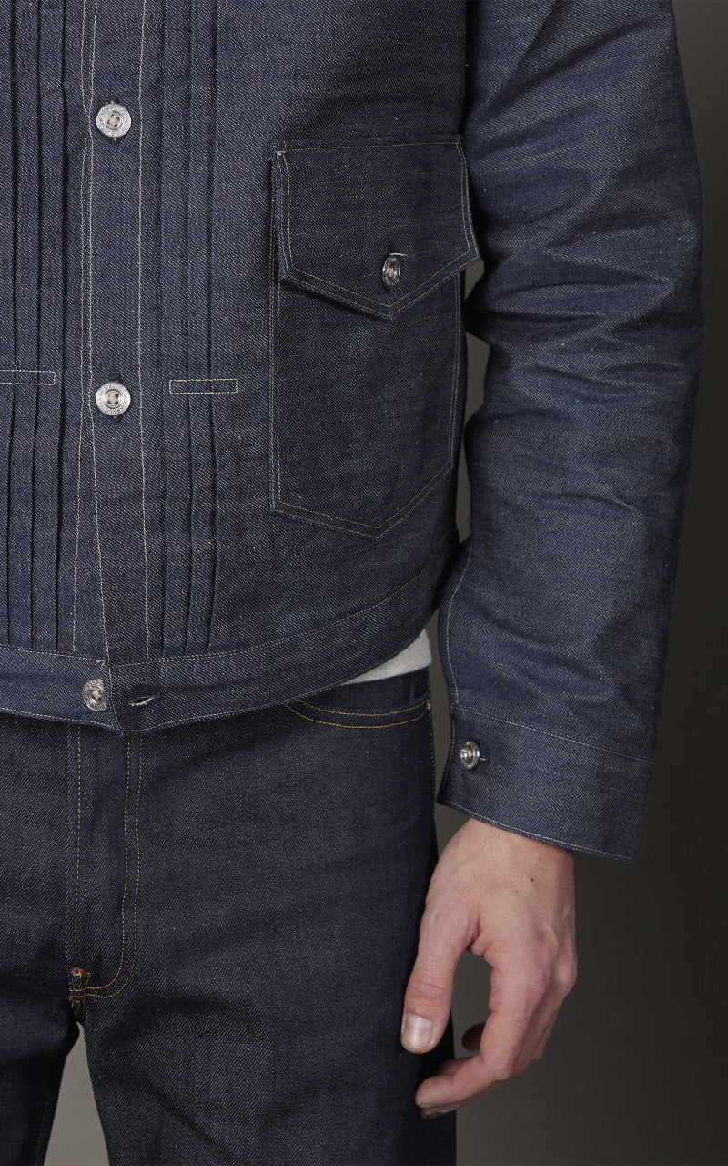 Levi's® Vintage Clothing 1879 Pleated Blouse Jacket Natural Indigo Rigid