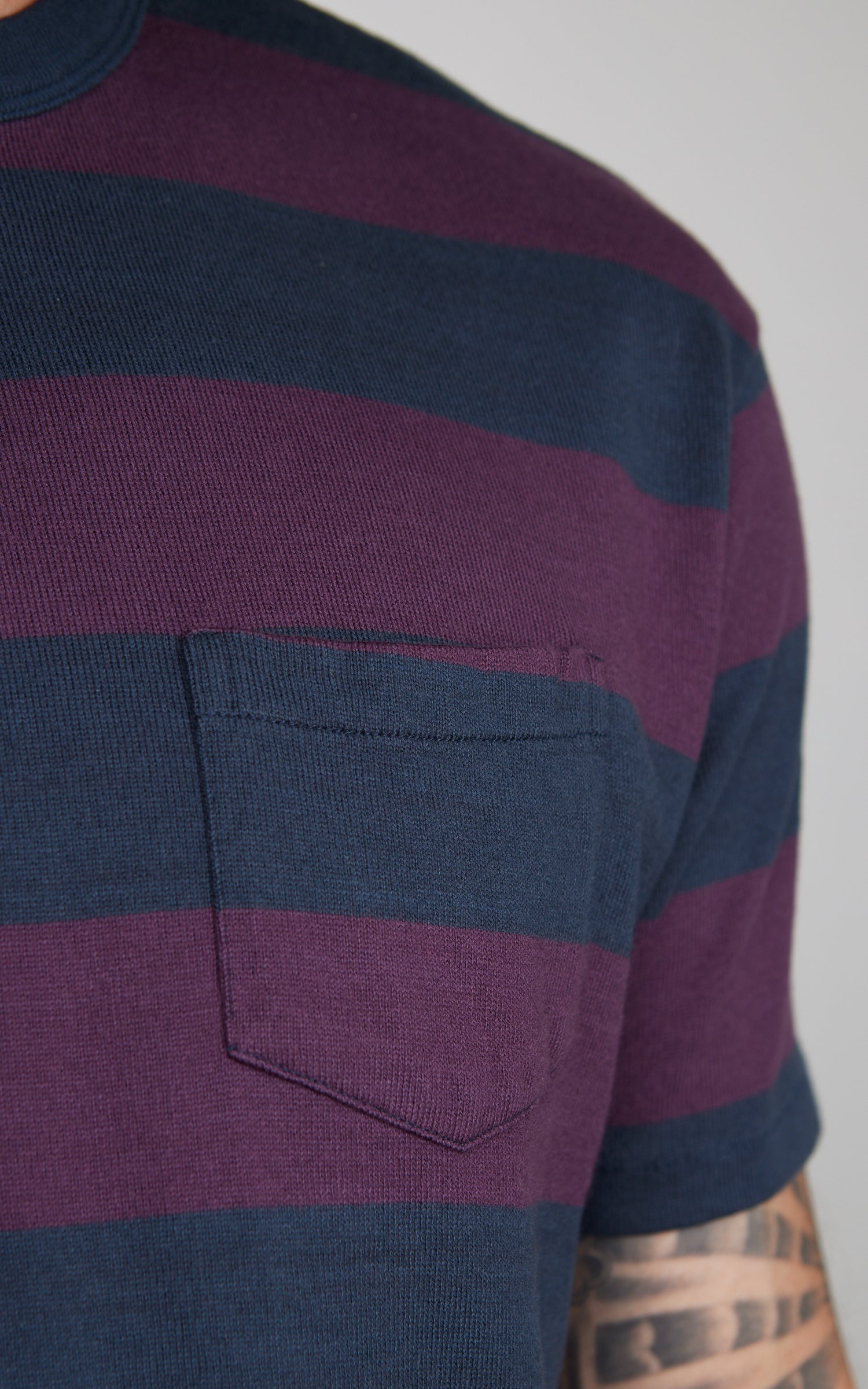 Levi's® Vintage Clothing 1960's Casuals Tee Plum Stripe