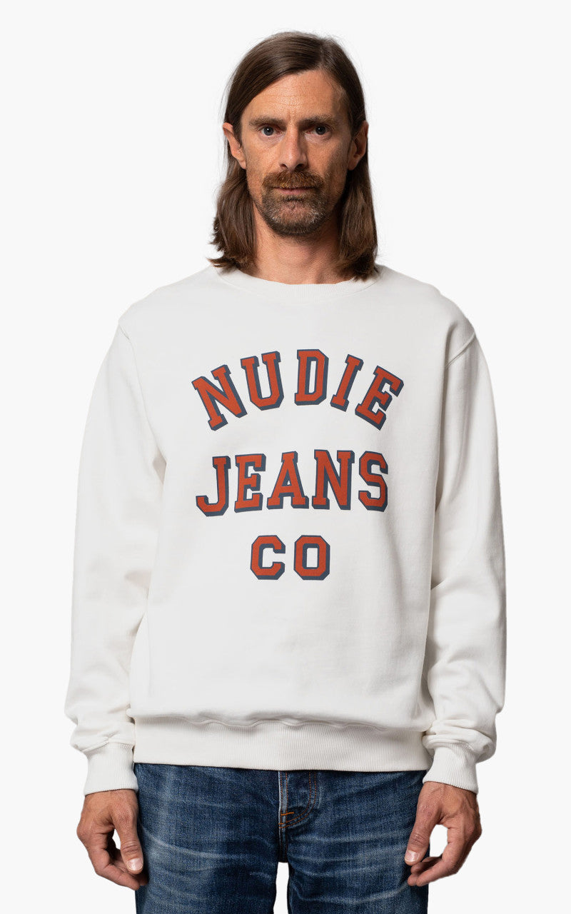 Nudie Jeans Lasse Nudie Jeans CO Chalk White