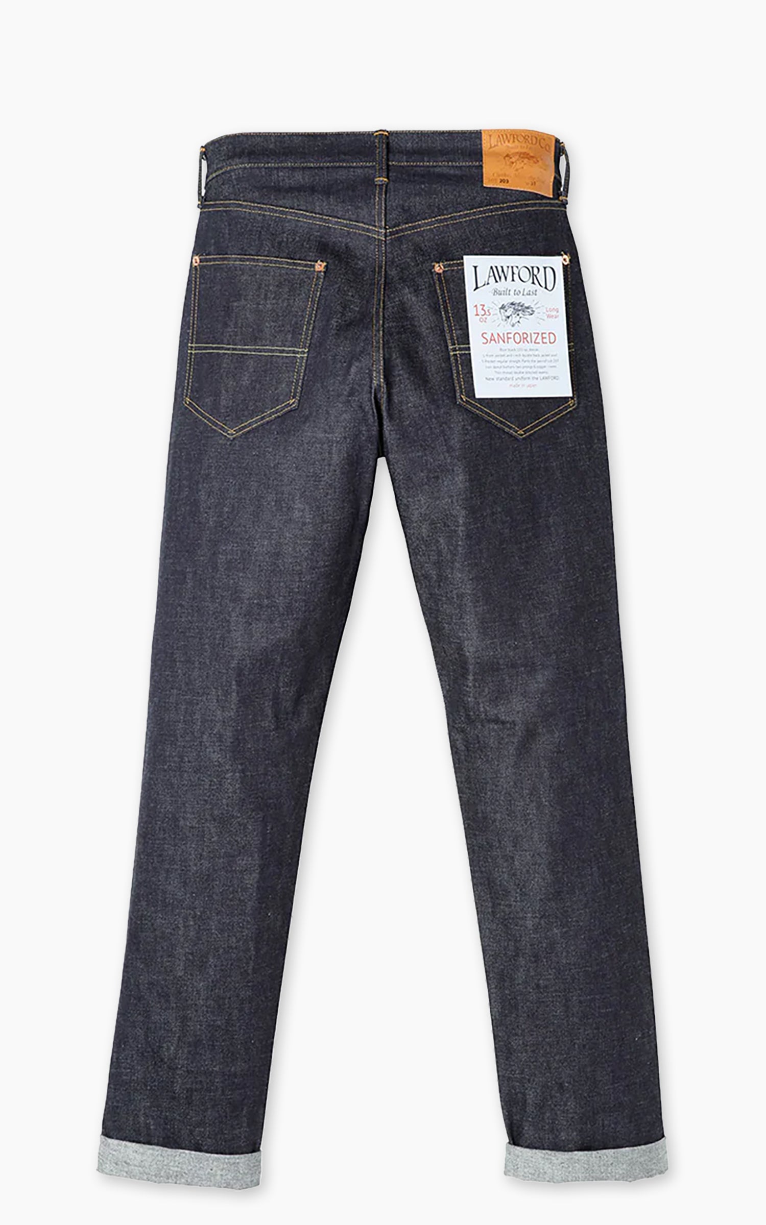 Lawford Lot.203 Five Pocket Denim Pants Indigo 13.5oz