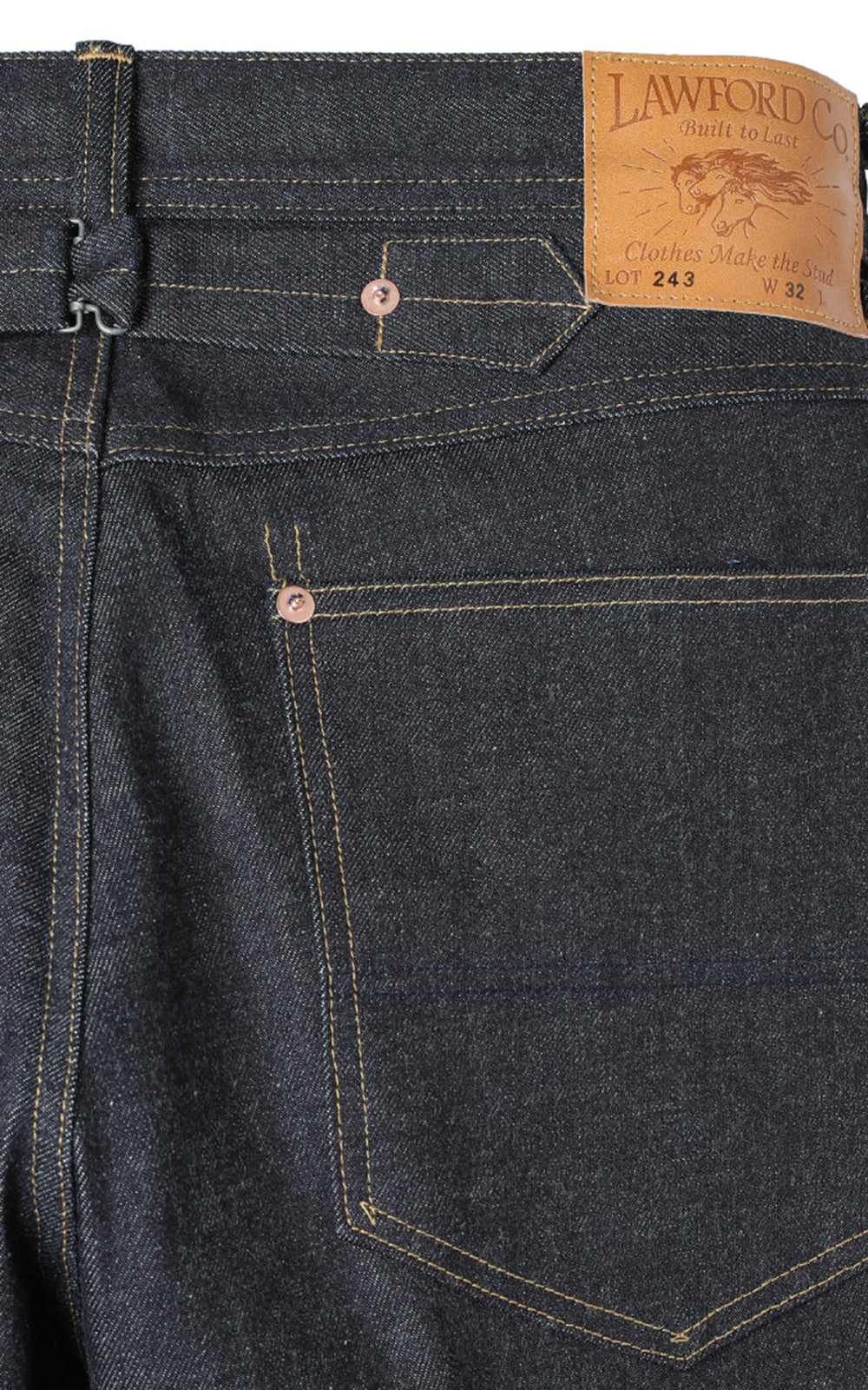 Lawford Lot.243 Buckle-Back Five Pocket Denimhose Indigo 13.5oz