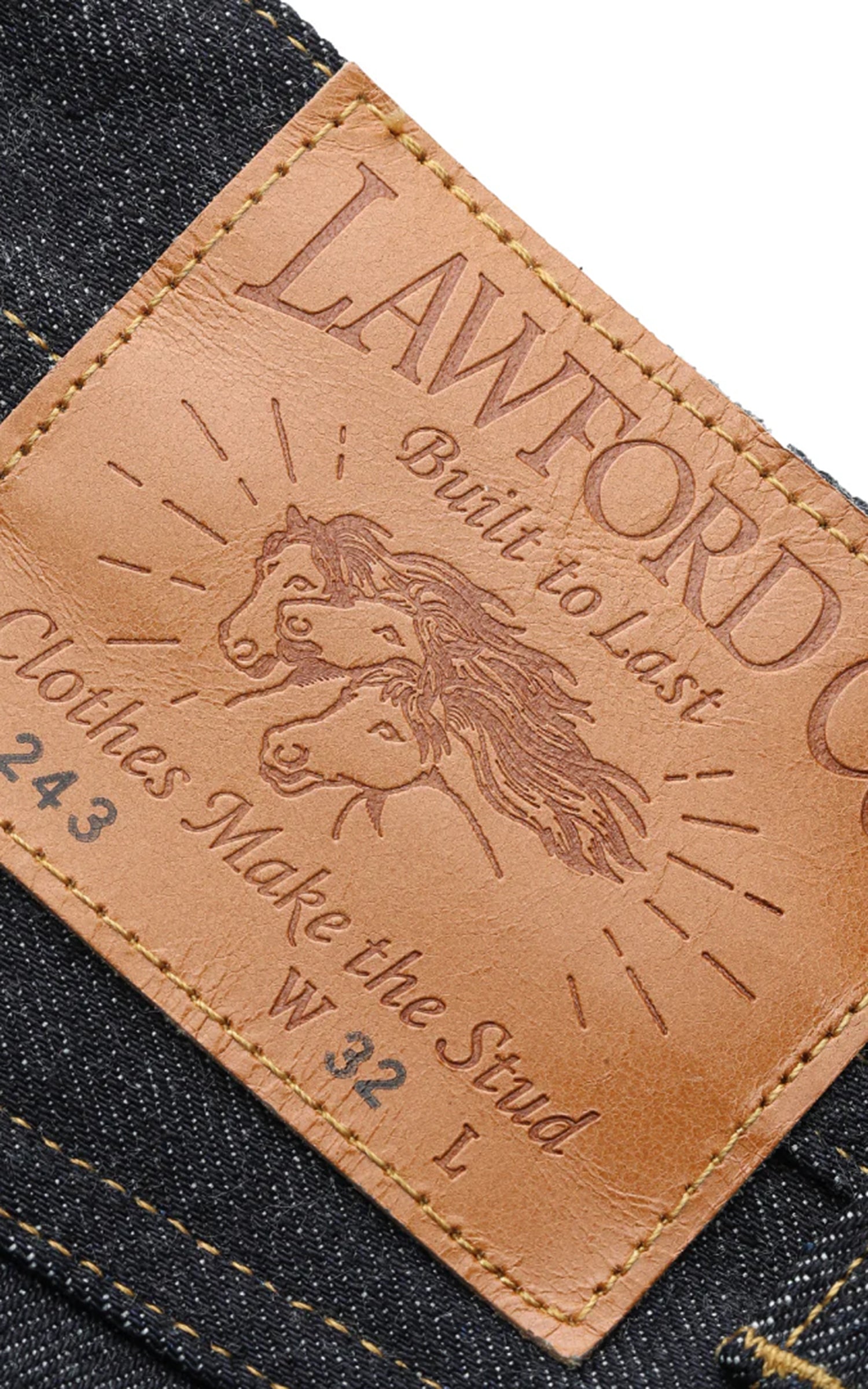 Lawford Lot.243 Buckle-Back Five Pocket Denim Pants Indigo 13.5oz