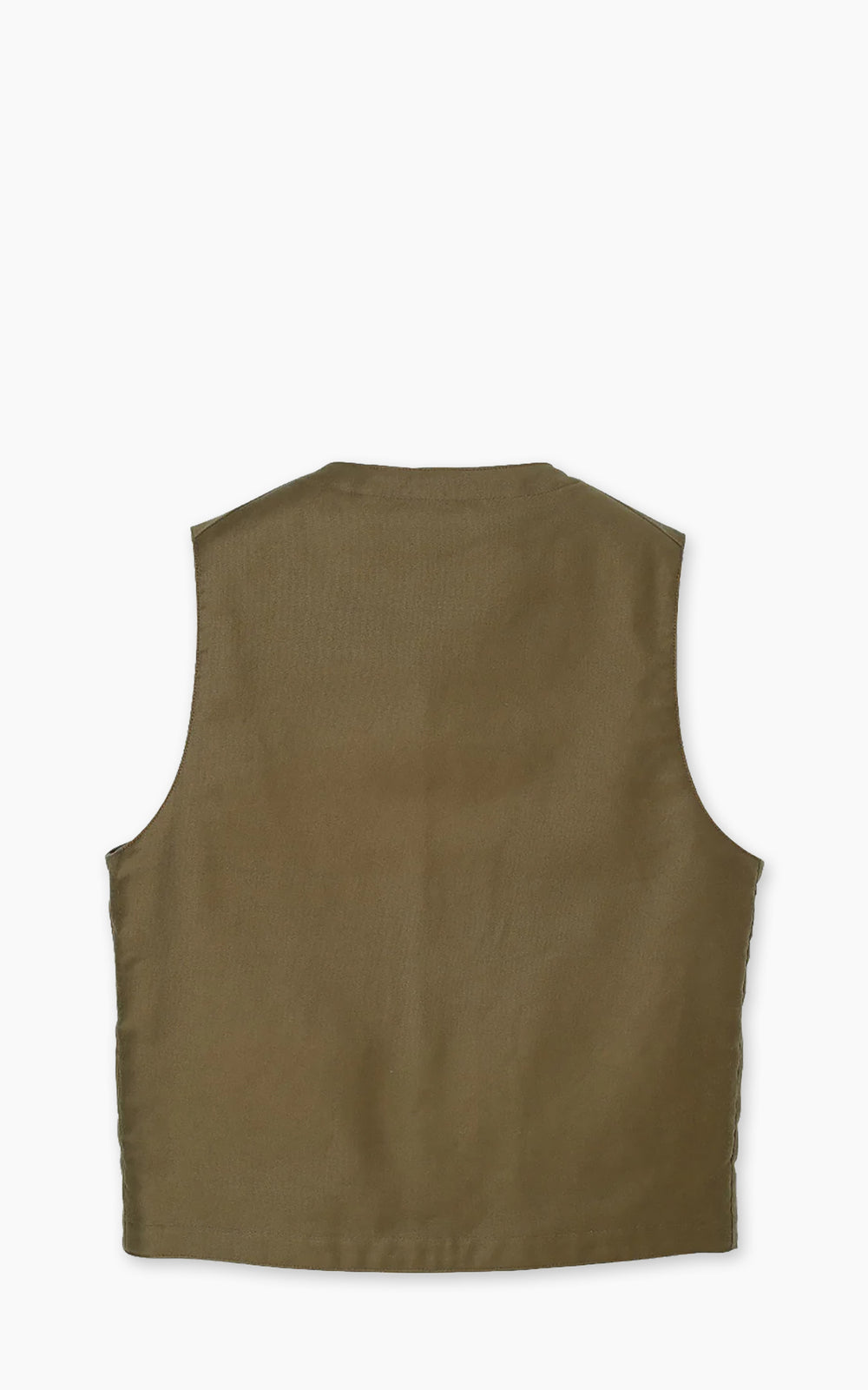 Lawford Lined Military Vest Moleskin Khaki