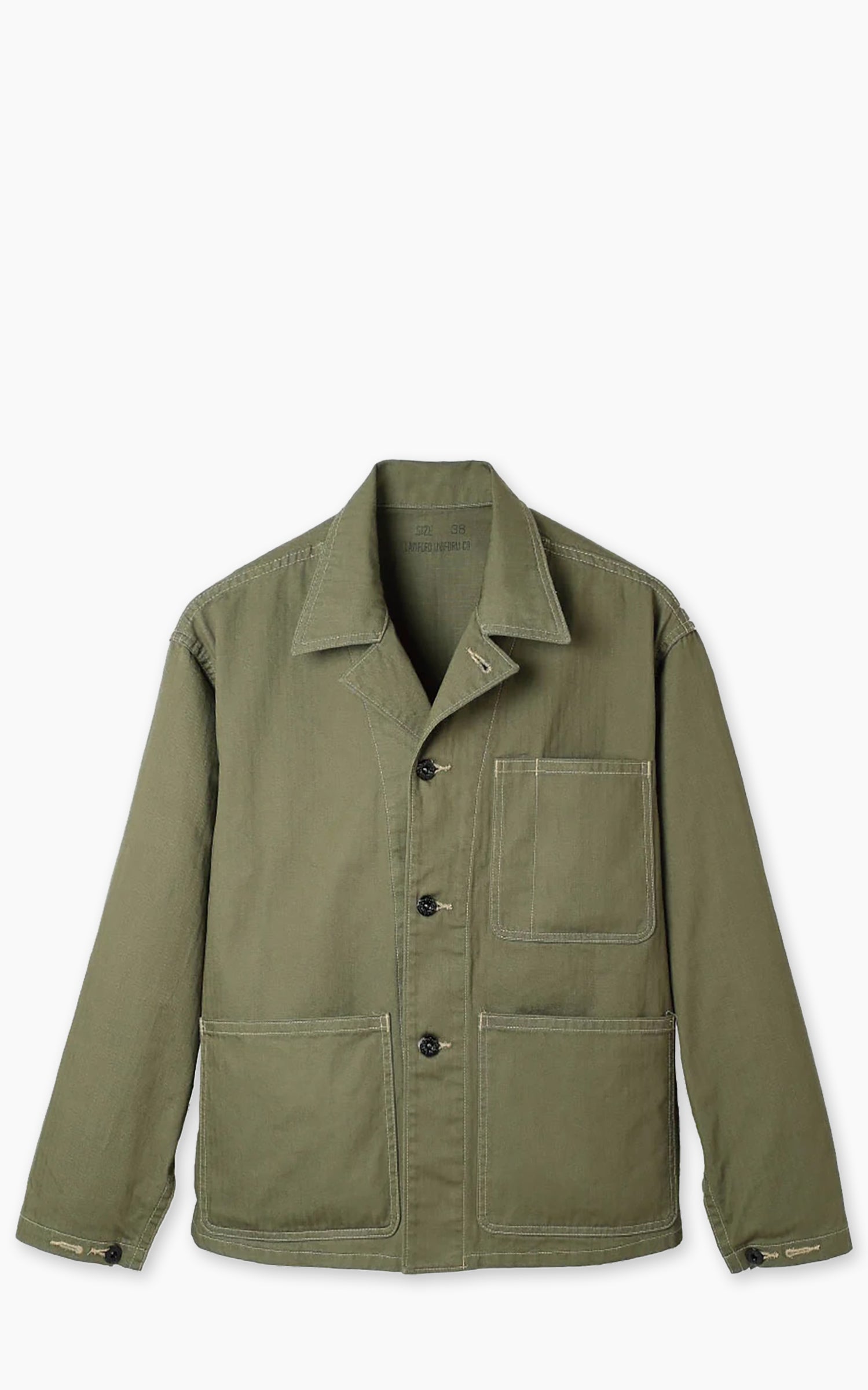 Kaptain Sunshine Sheepskin Zip Jacket Brown