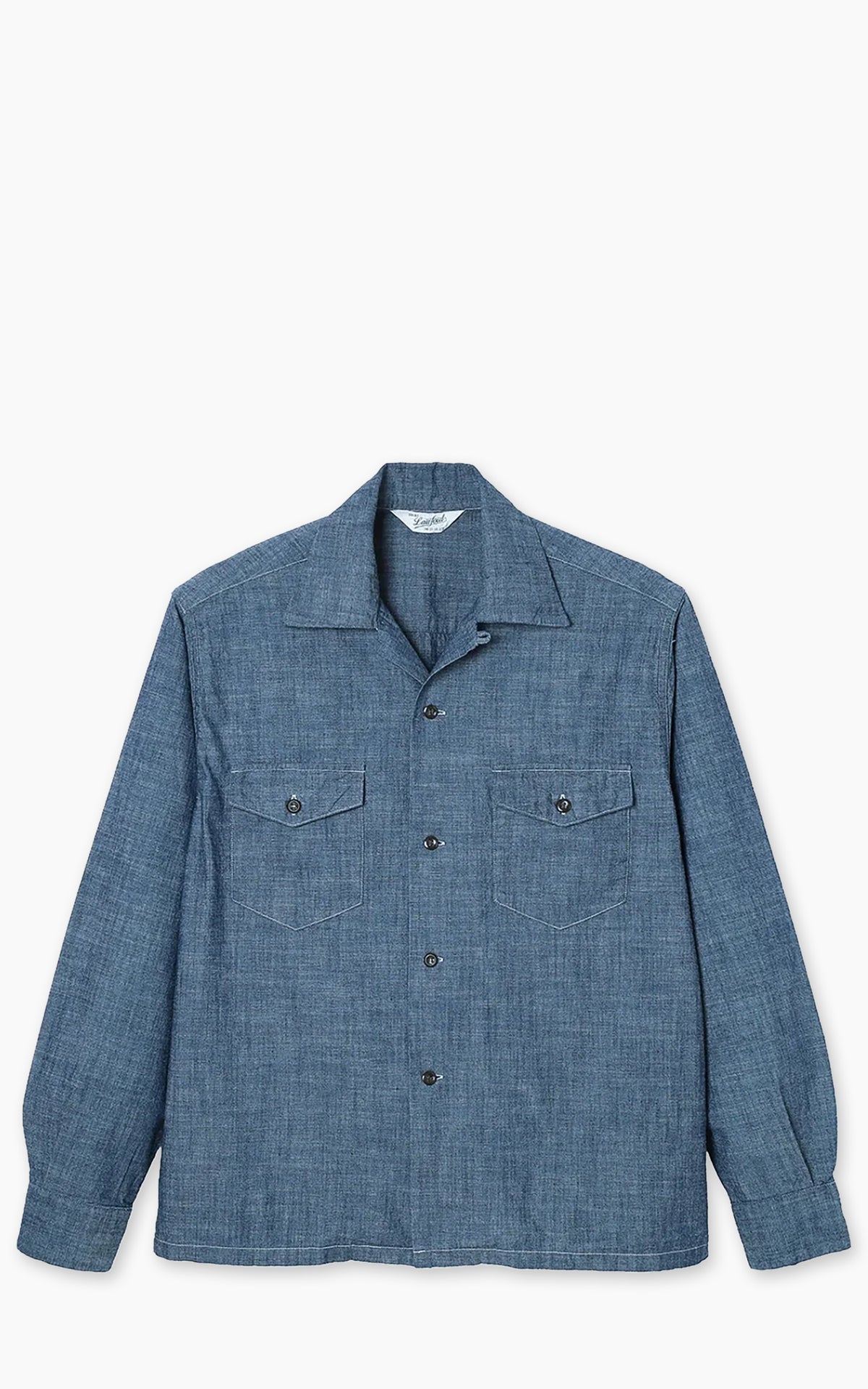 Lawford Open Shirt "Stuart" Chambray Blue