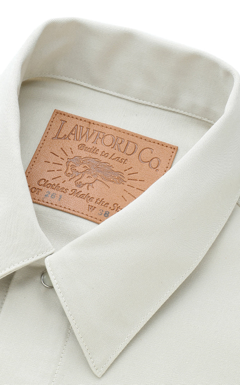 Lawford Lot.261 Western Satin Jacket "Maverick" Ivory