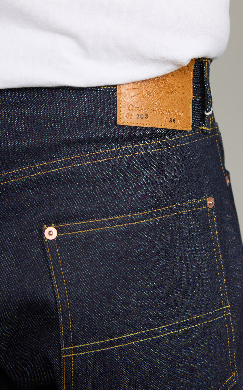 Lawford Lot.203 Five Pocket Denim Pants Indigo 13.5oz