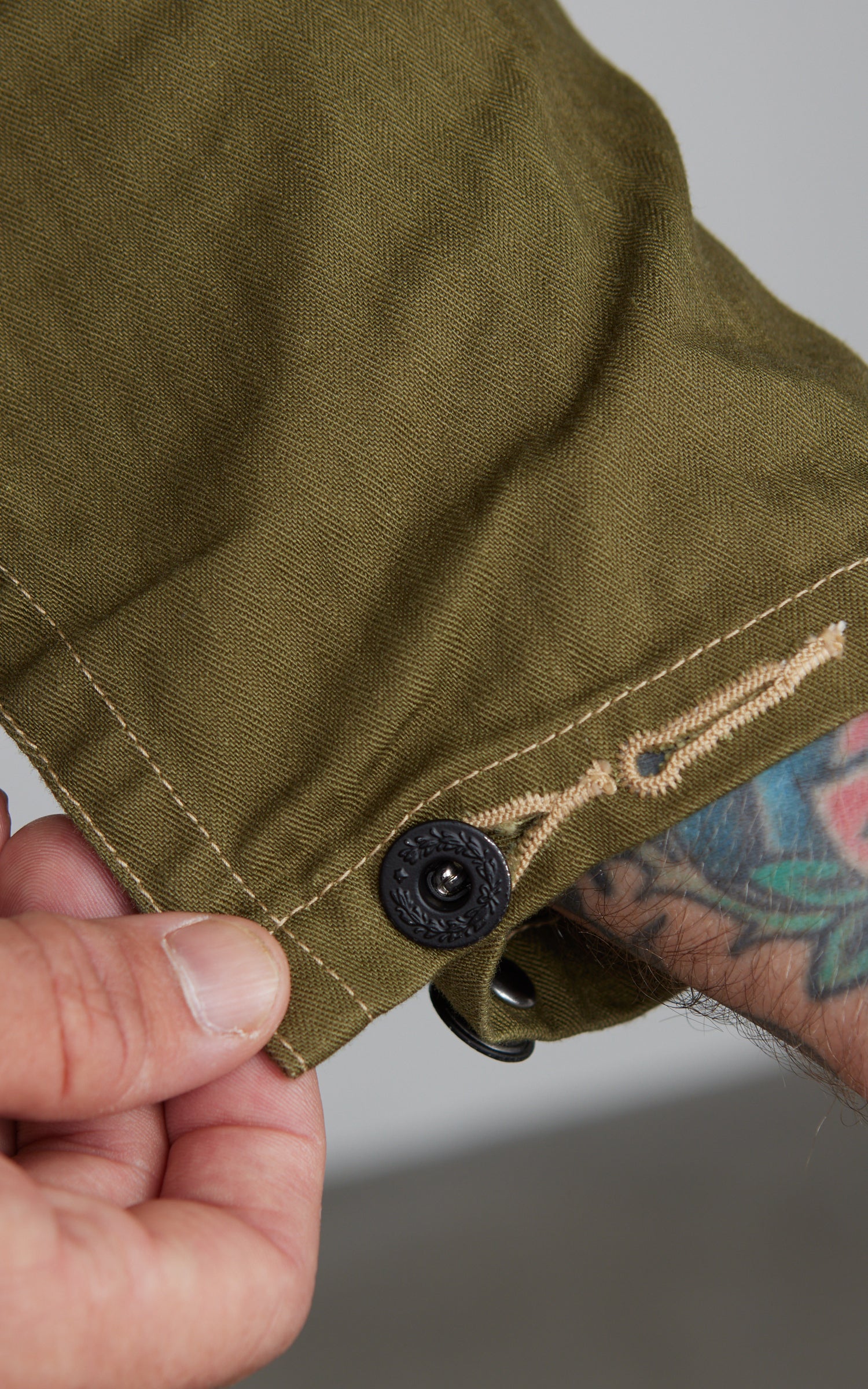 Lawford N-3 Utility Jacket Herringbone Twill Olive Drab