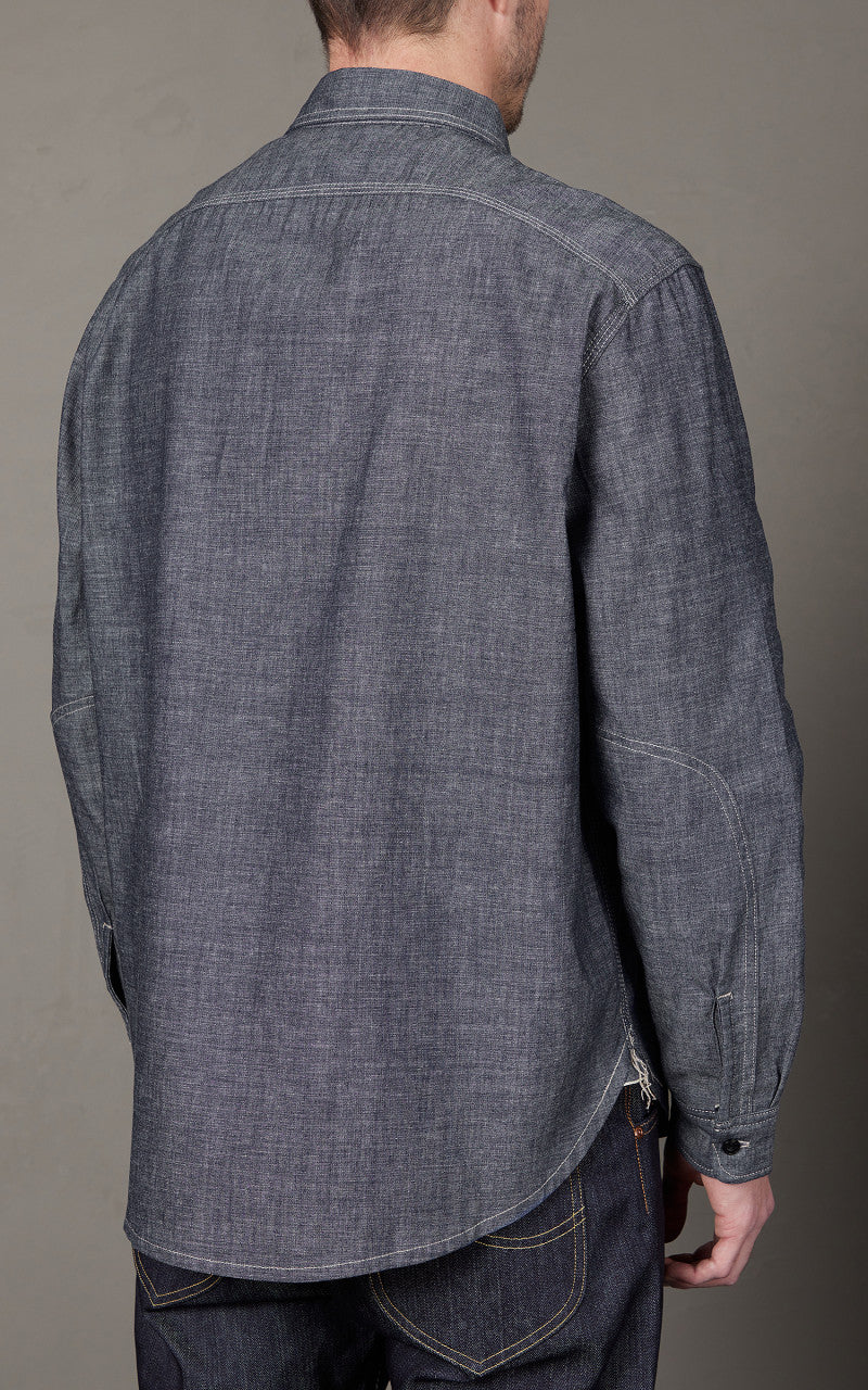 Lee 101 101 70s Shirt Dry Chambray Indigo