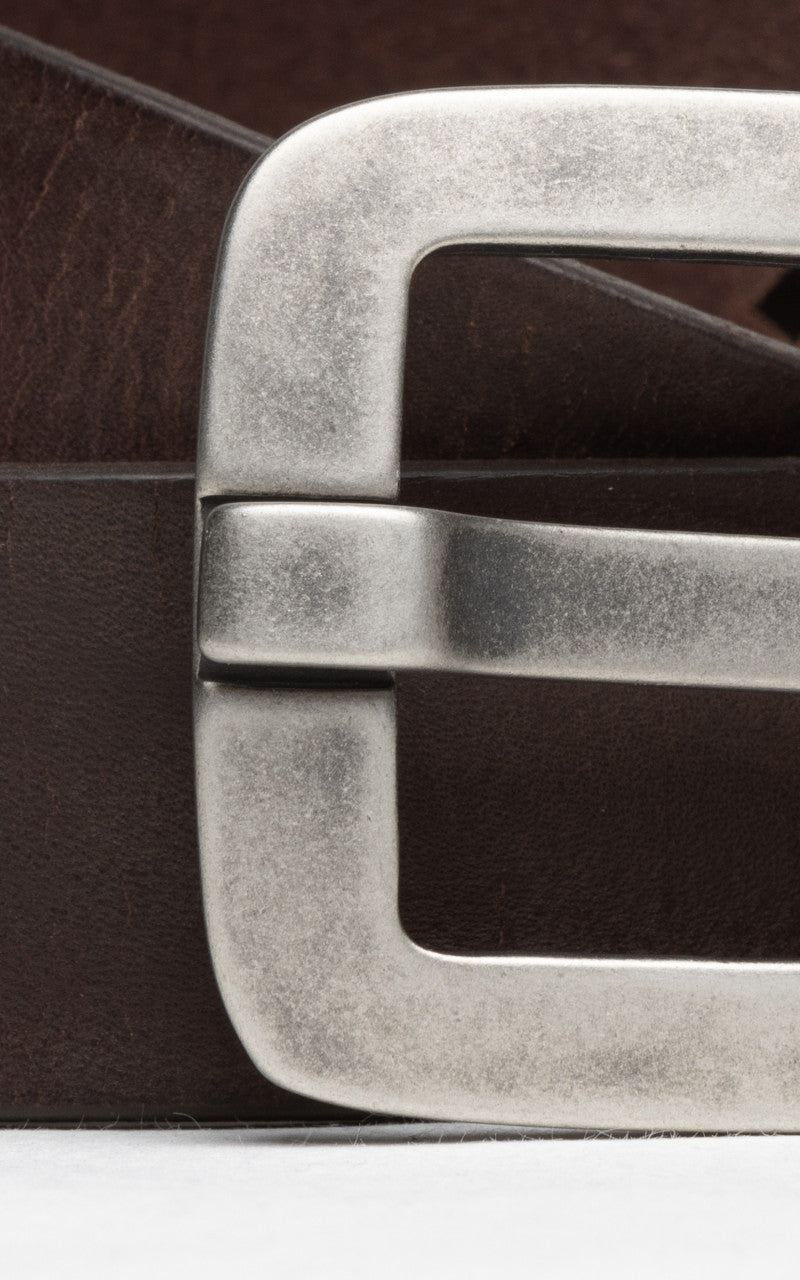 Lee 101 Leather Belt Dark Brown