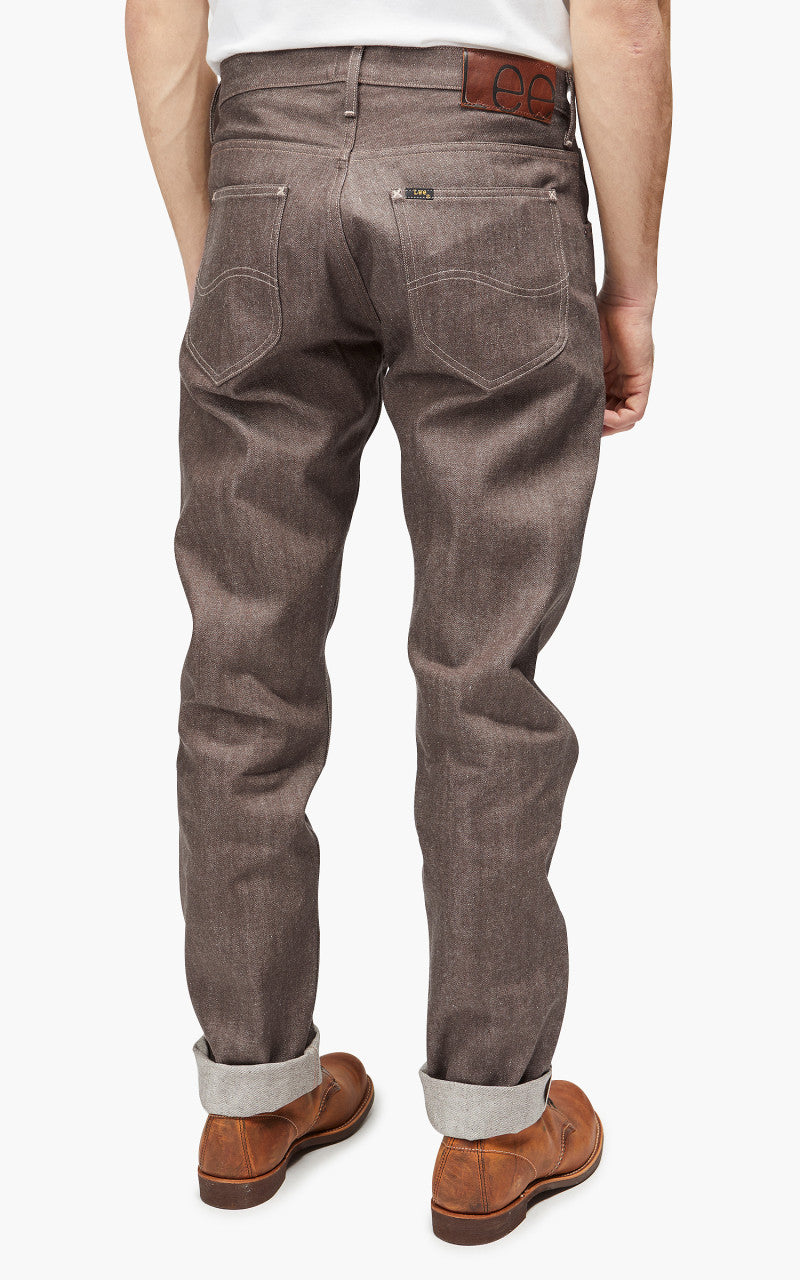 Lee 101 101 Z Jeans Dry Recycled Cotton Selvedge Brown 14oz